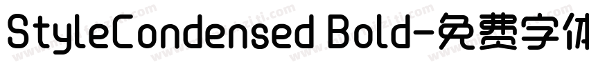 StyleCondensed Bold字体转换